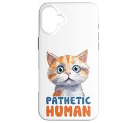Carcasa para iPhone 16 Plus Bonito gráfico Humano patético de Gato