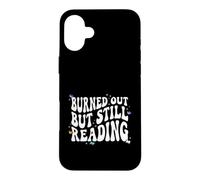 Carcasa para iPhone 16 Plus Bookish Burned out But Still Reading Retro Book Club