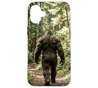 Carcasa para iPhone 16 Plus Bosque Bigfoot Camino Oculto Cryptid Mystery Graphic