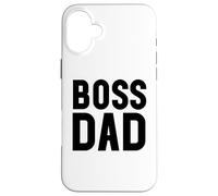 Carcasa para iPhone 16 Plus Boss Dad Men Dad Boss Hombre Papa Bossy Daddy Boss Father