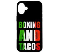 Carcasa para iPhone 16 Plus Boxing and Tacos Latinx The Mexican Style Boxing México