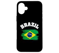 Carcasa para iPhone 16 Plus Brazil National Flag Country Pride Roots Vintage Gift