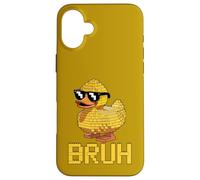 Carcasa para iPhone 16 Plus Bruh Funny Duck Block Building Ladrillo Constructor Play