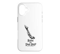 Carcasa para iPhone 16 Plus Bucear O Morir Apnea Apnea Atletas Buceo Born to Deep Dive