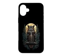 Carcasa para iPhone 16 Plus Búho Nocturnal Bird of Prey Silent Wise Spirit Hunter