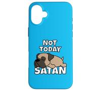 Carcasa para iPhone 16 Plus Bullmastiff Perro Perezoso Not Today Satan
