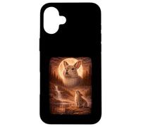Carcasa para iPhone 16 Plus Bunny Howling At Moon Vintage Funny Mystic