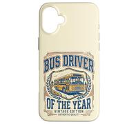 Carcasa para iPhone 16 Plus Bus Driver of The Year Vintage Fun Appreciation