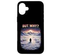 Carcasa para iPhone 16 Plus But Why Funny Nihilist Penguin Existential Dread Nihilist