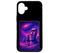 Carcasa para iPhone 16 Plus Cabezas Moai Isla de Pascua - Arte de la Galaxia Alienígena Rapa NUI