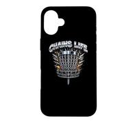 Carcasa para iPhone 16 Plus Cadenas Life Disc Golf Chain Smoker Frisbee Golfista Regalo