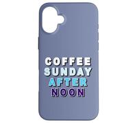 Carcasa para iPhone 16 Plus Café Sunday Afternoon café Domingo por la Tarde y Pastel