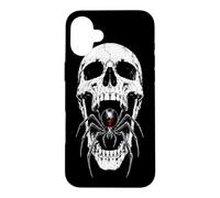 Carcasa para iPhone 16 Plus Calavera de araña gótica de Black Widow