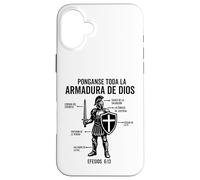 Carcasa para iPhone 16 Plus Camiseta Cristiana en español Versiculo Cristianos españoles