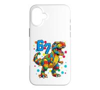 Carcasa para iPhone 16 Plus Camiseta Dino I Play with Bricks 6 7 Hours per Day