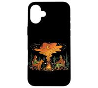 Carcasa para iPhone 16 Plus Campfire Friends Night Camping Naturaleza Camper Campamento