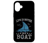 Carcasa para iPhone 16 Plus Capitán de navegación | La Vida Vintage es Mejor en un Barco
