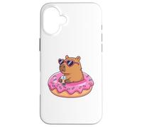 Carcasa para iPhone 16 Plus Capybara Bubble Tea Lovely Cute Capyboba Boba Milk Tea