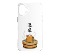 Carcasa para iPhone 16 Plus Capybara Onsen Japonés Hot Spring Relajación