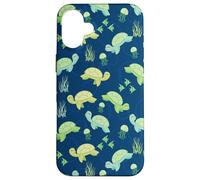 Carcasa para iPhone 16 Plus Cartoon Kawaii Womens Girls Kids Sea Turtle Lover Pattern