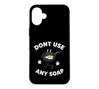 Carcasa para iPhone 16 Plus Cast Iron Skillet Funny Dont Use Any Soap Retro Pan