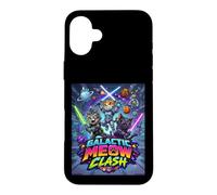 Carcasa para iPhone 16 Plus Cats Space Clash, Space Cats Illustration Graphic Cartoon