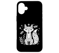 Carcasa para iPhone 16 Plus Celestial Fox Stars Night Dragonfly Nature Woodland Graphic