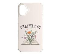Carcasa para iPhone 16 Plus Chapter 65 - Book Lovers & Readers 65th Birthday Wildflowers