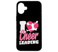 Carcasa para iPhone 16 Plus Cheer Cheerleading Heart Me Encanta ser porrista