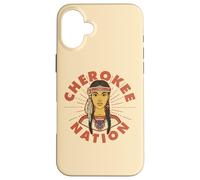 Carcasa para iPhone 16 Plus Cherokee Nation Peoples Tribu Orgullosa Mujer Nativa Americana