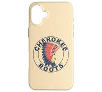 Carcasa para iPhone 16 Plus Cherokee Roots Peoples Tocado Tribu Nativa Americana