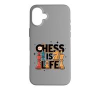 Carcasa para iPhone 16 Plus Chess Is Life Master Player Lover Teacher Expert Cita