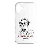 Carcasa para iPhone 16 Plus Chopin Mood Funny Classical Music Frederic Chopin Gafas de Sol