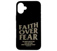 Carcasa para iPhone 16 Plus Christian Faith Over Fear Shirt Men Jesus Religious Shirts