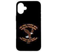 Carcasa para iPhone 16 Plus Christian Salmo 91 Protección del Águila Inspiradora