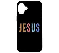 Carcasa para iPhone 16 Plus Christian Worship Women Men Kids Jesus The Way Truth Life