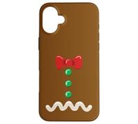 Carcasa para iPhone 16 Plus Christmas Gingerbread Costume Kids Funny Christmas Holiday