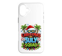 Carcasa para iPhone 16 Plus Christmas in July Squad Tropical Summer New Year Design