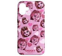 Carcasa para iPhone 16 Plus Chucky and Tiffany Hearts All-Over Print