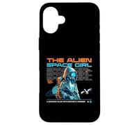 Carcasa para iPhone 16 Plus Ciencia Ficción El Alien Espacio Chica Universo Misterio Y Maravilla