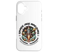 Carcasa para iPhone 16 Plus Ciencia Ficción Sueños de la Era Espacial Explorando el Mañana