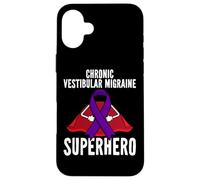 Carcasa para iPhone 16 Plus Cinta Morada de superhéroe Guerrero vestibular crónica