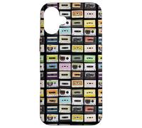 Carcasa para iPhone 16 Plus Cintas de Casete Mixtapes, Amante de la música Retro de los años 80