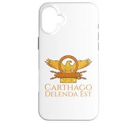 Carcasa para iPhone 16 Plus Cita clásica Latina - Cartago Debe ser Destruido - Historia