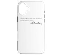 Carcasa para iPhone 16 Plus Cita de Alexander Hamilton - Aquellos Que no representan Nada