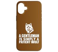 Carcasa para iPhone 16 Plus Cita de Caballero Lobo Motivacional Inspirador