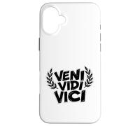 Carcasa para iPhone 16 Plus Cita de la Victoria de Julio César Veni Vidi Vici