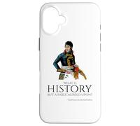 Carcasa para iPhone 16 Plus Cita de Napoleón Bonaparte sobre la Historia
