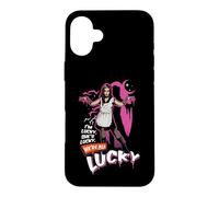 Carcasa para iPhone 16 Plus Cita de Rocky Horror Show Magenta Todos Tenemos Suerte