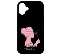 Carcasa para iPhone 16 Plus Cita inspiradora de Eleanor Roosevelt con una Firma